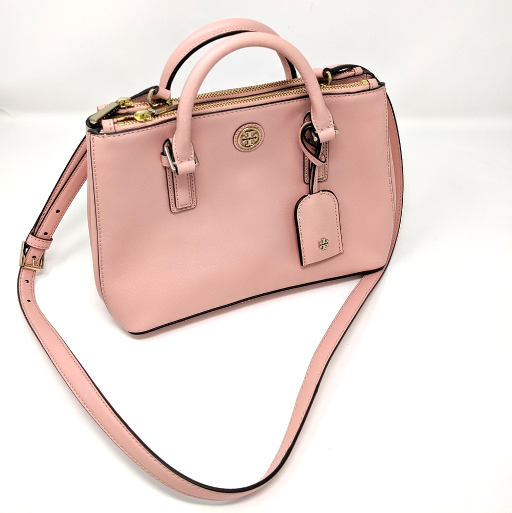 🚨🎉HP🎉Tory Burch Robinson Micro Pink Rose Sachet